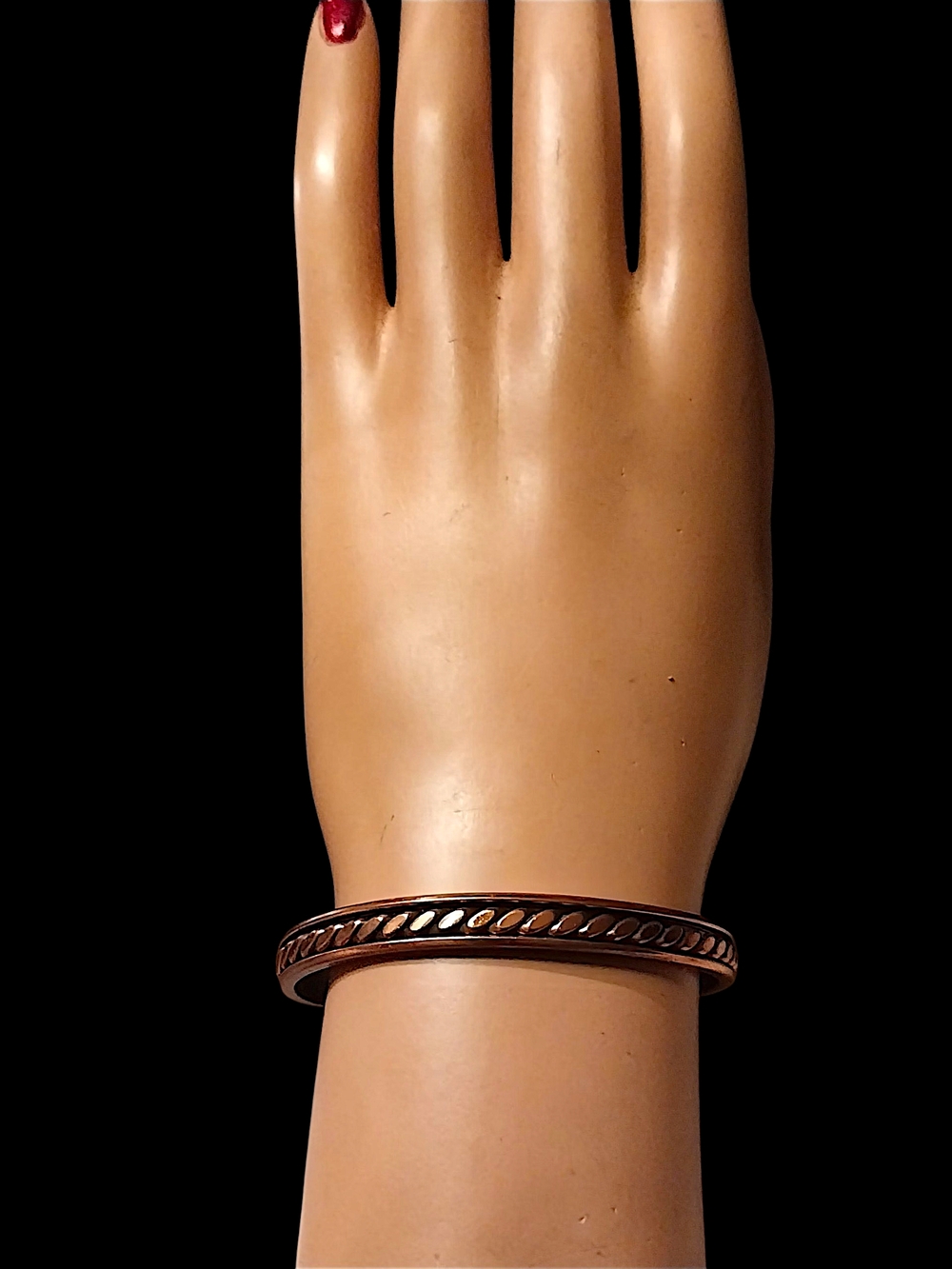 Copper-Tone Bangle Bracelet